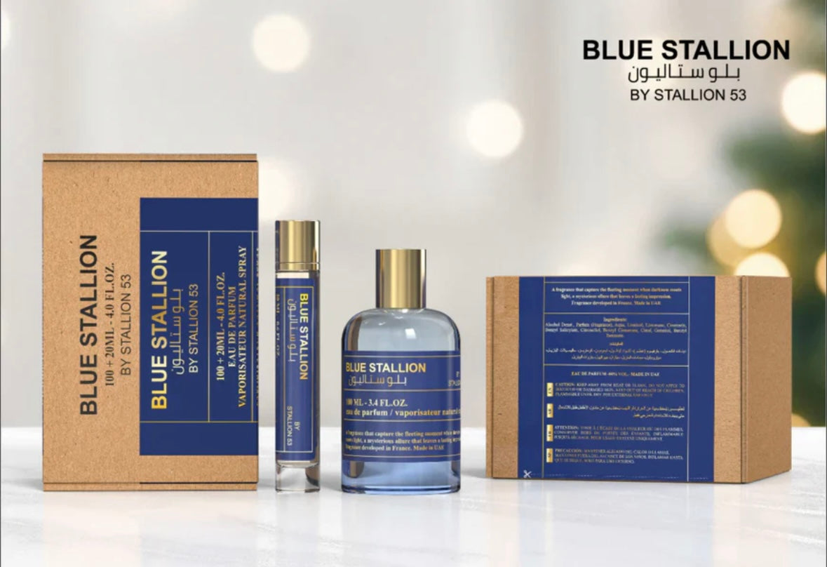 BLUE BY STALLION 53 MEN EDP - 100MI (3.40z) By Emper