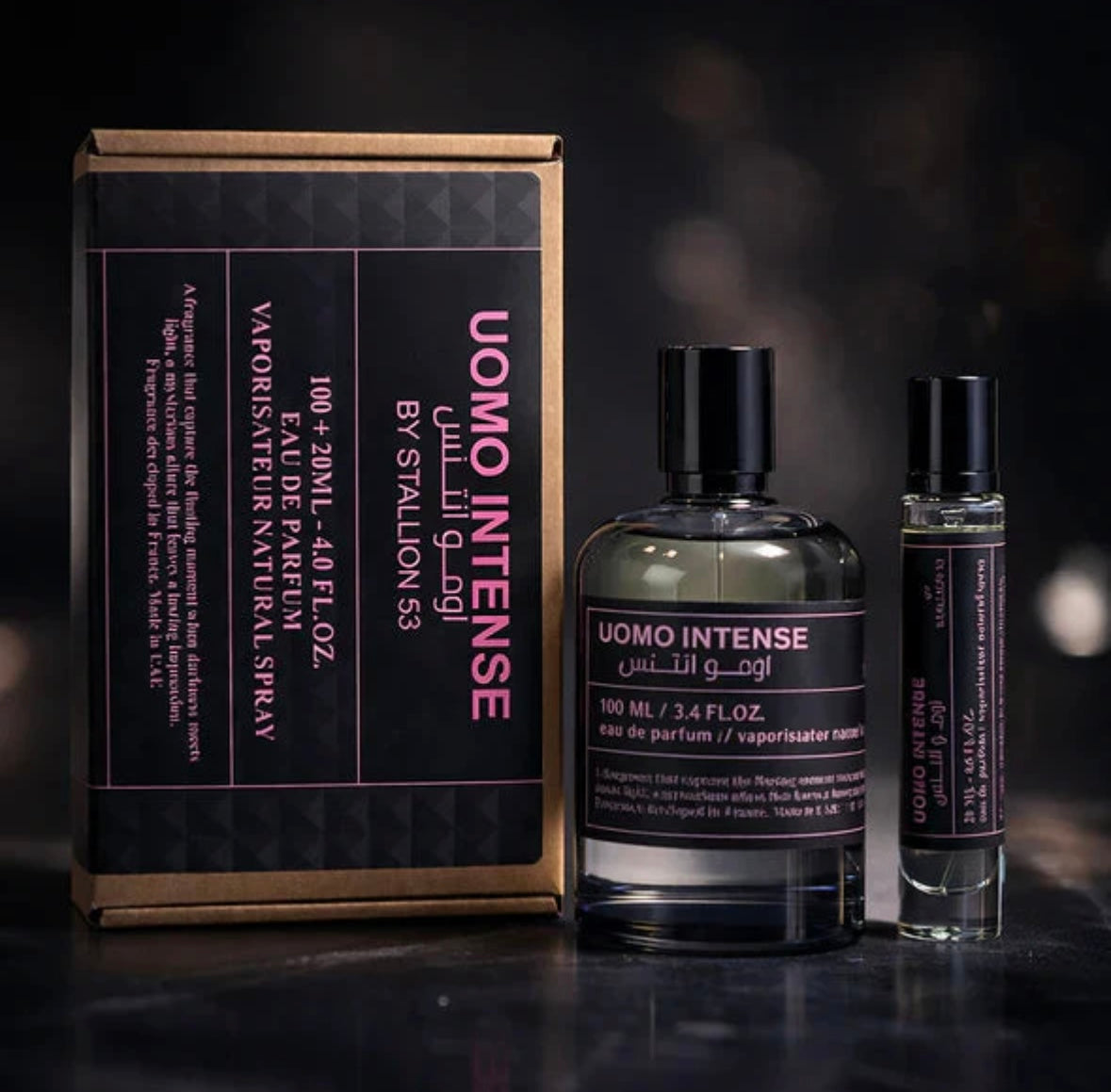 UOMO INTENSE BY STALLION 53 MEN EDP - 100MI + 20Ml By Emper