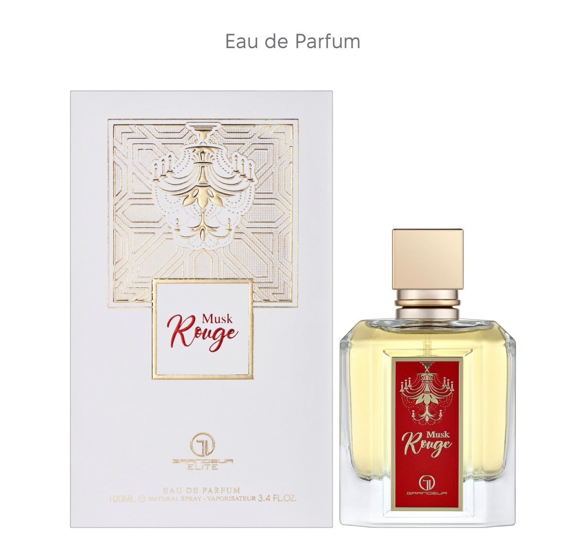 MUSK ROUGE UNISEX EDP - 100 ML (3.4oz) BY GRANDEUR