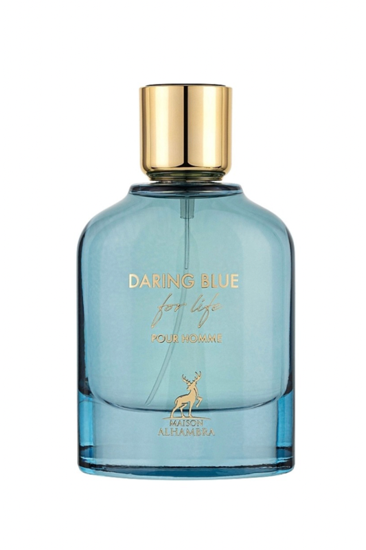 DARING BLUE FOR LIFE HOMME MEN EDP- 100ML (3.40z) BY MAISON ALHAMBRA